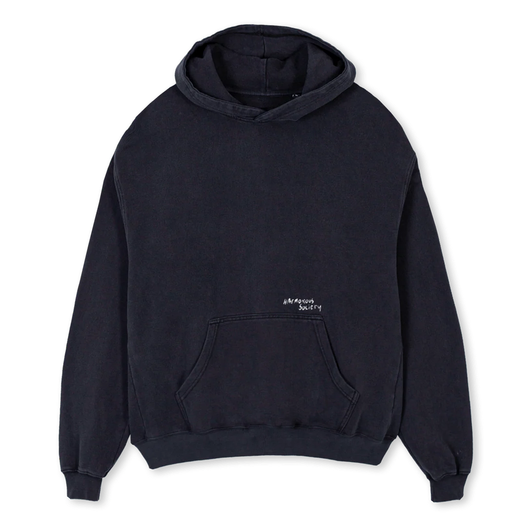 HOODYGREENCACTUS Vintage Black Oversized Hoodie.