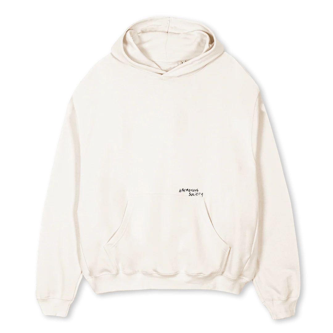 HOODYGREENCACTUS Vintage White Oversized Hoodie.