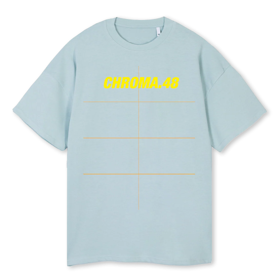 HOPEIMADEAMARILLO Cold Blue Oversized Tee.