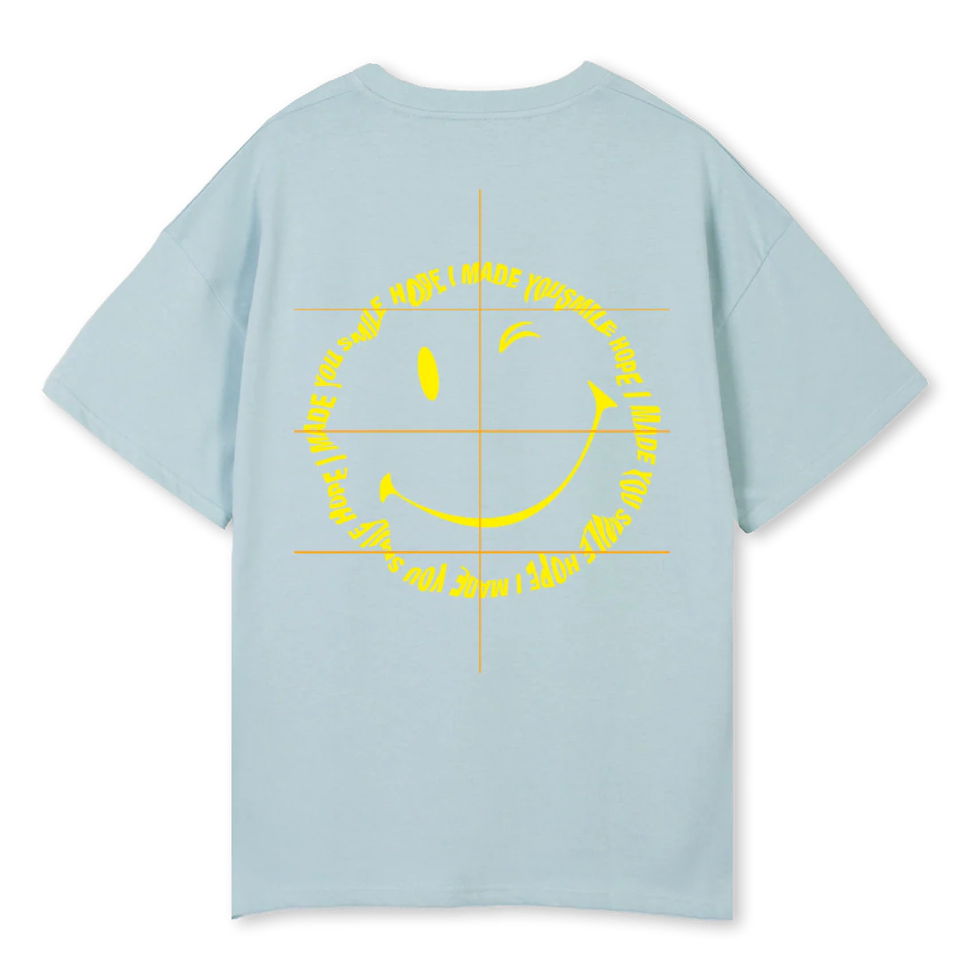 HOPEIMADEAMARILLO Cold Blue Oversized Tee. - Image 2