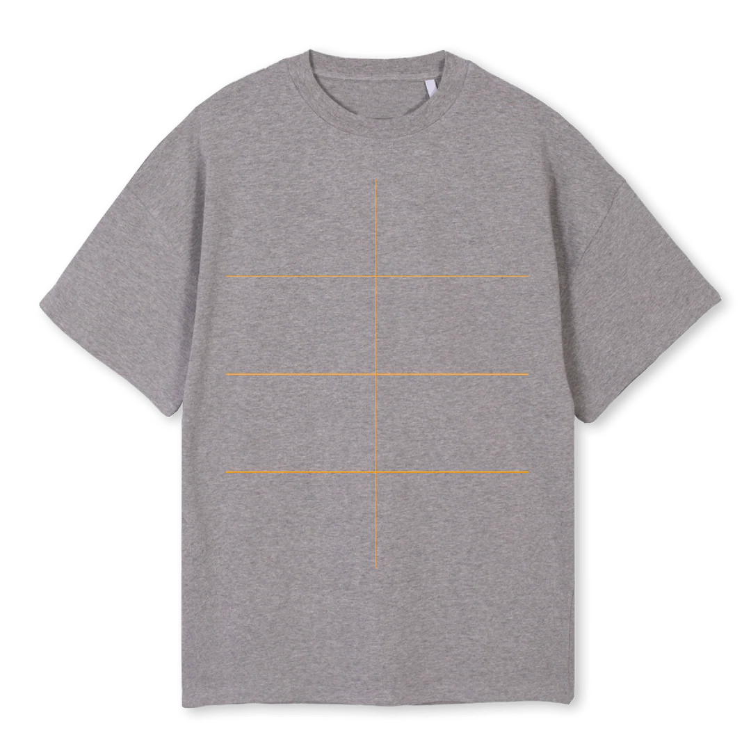 HORIZONTALL Grey Marl Oversized Tee.