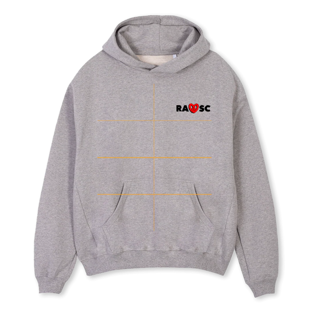 HOSII Grey Marl Oversized Hoodie.