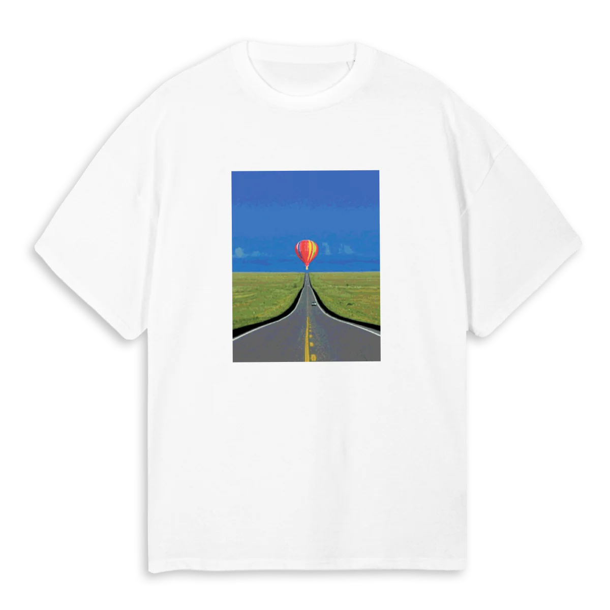 HOT AIR BALLON White Oversized Tee.