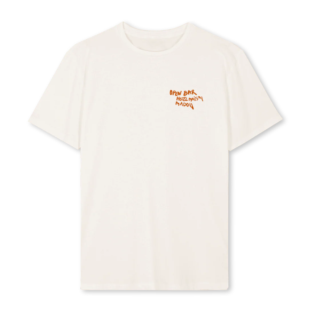 HOTELMADOUCOCKTAIL Vintage White Regular Tee.