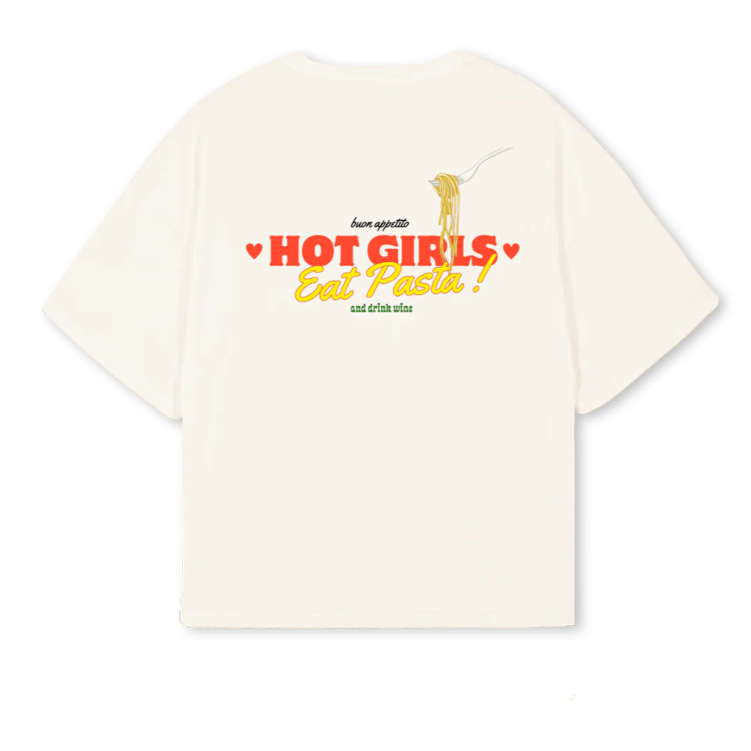 HOTSPAGHETTI Vintage White Oversized Boxy Tee. - Image 2
