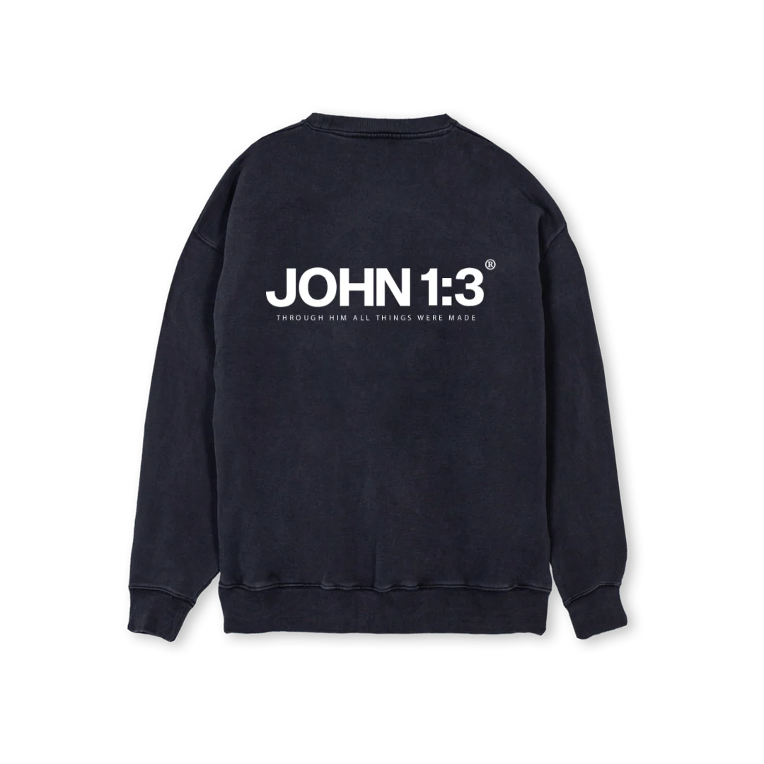 HOWHELOVEUSSWEATER Vintage Black Regular Crewneck Sweater. - Image 2