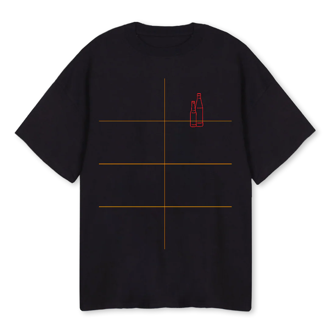 HOYSEBEBE Black Oversized Tee.