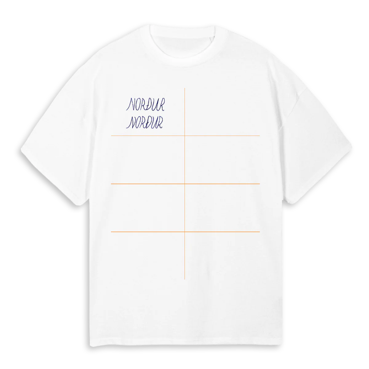 HP NORÐUR  White Oversized Tee.