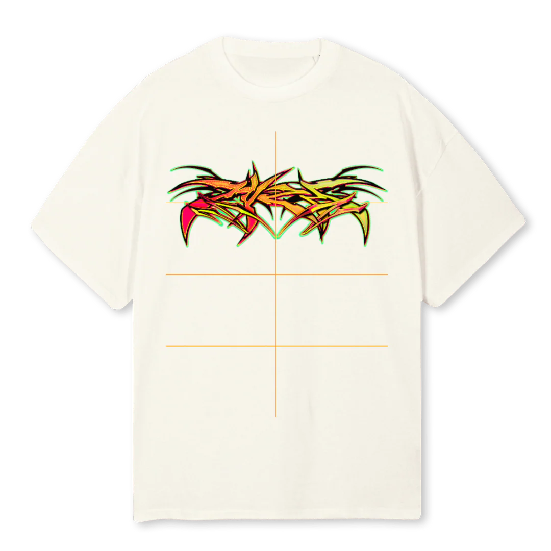 HRME SMPL TF Cream Oversized Tee.
