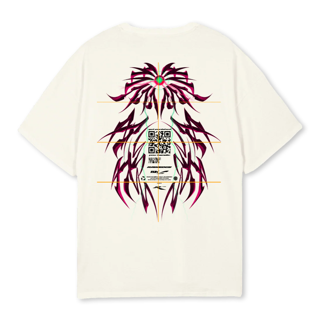 HRME SMPL TF Cream Oversized Tee. - Image 2