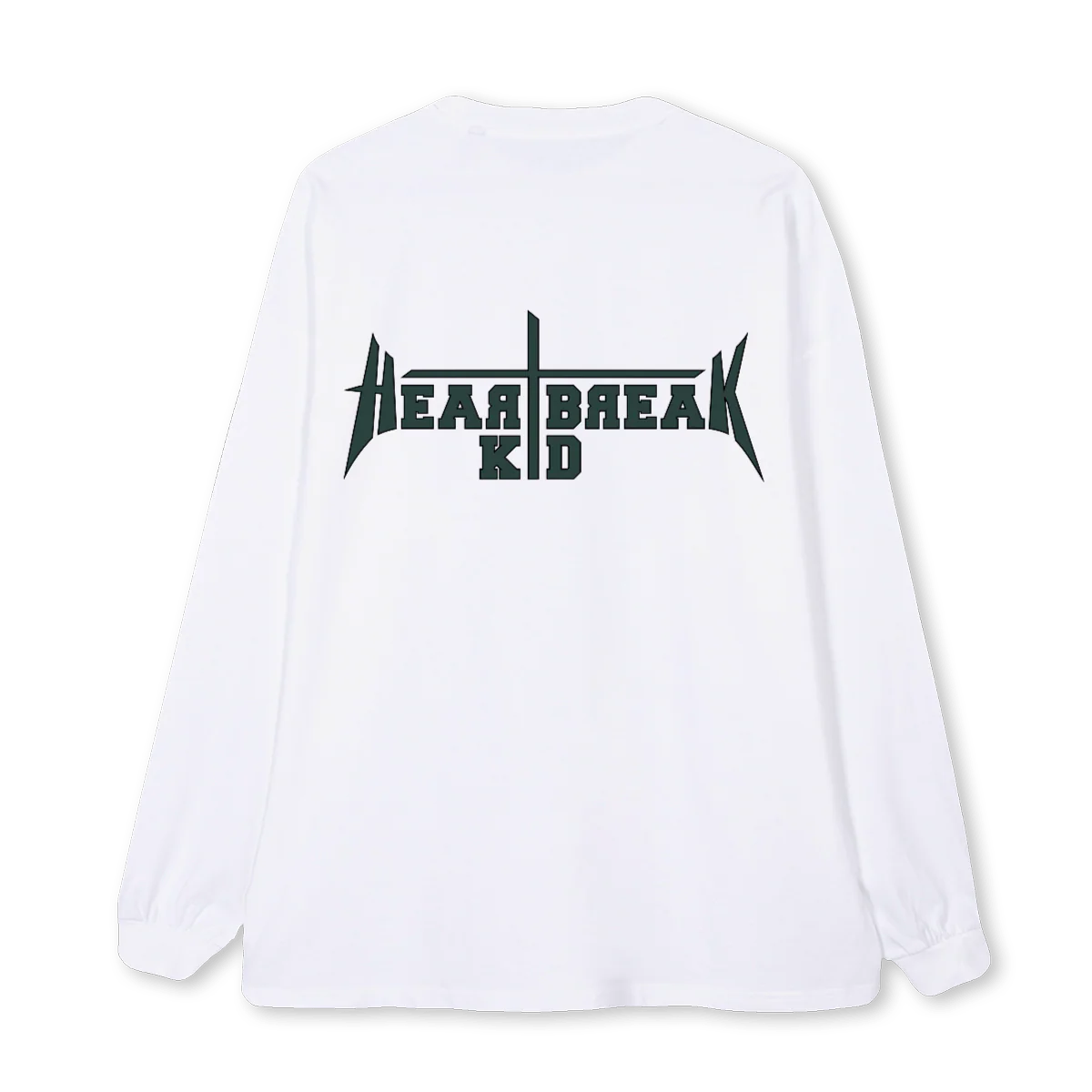 HRTBRK White Oversized LS Tee. - Image 2
