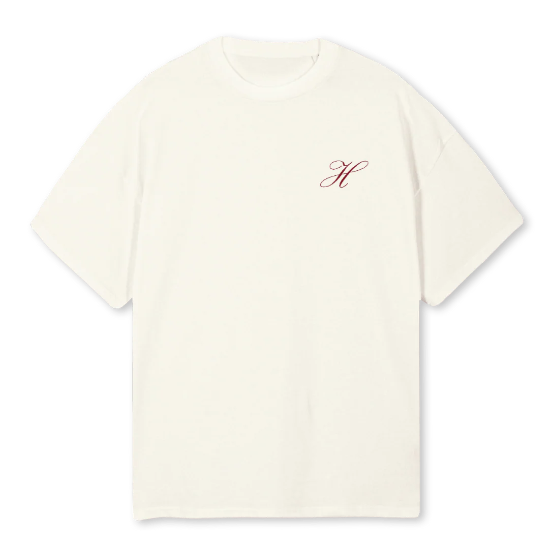 HS SIG Cream Oversized Tee.