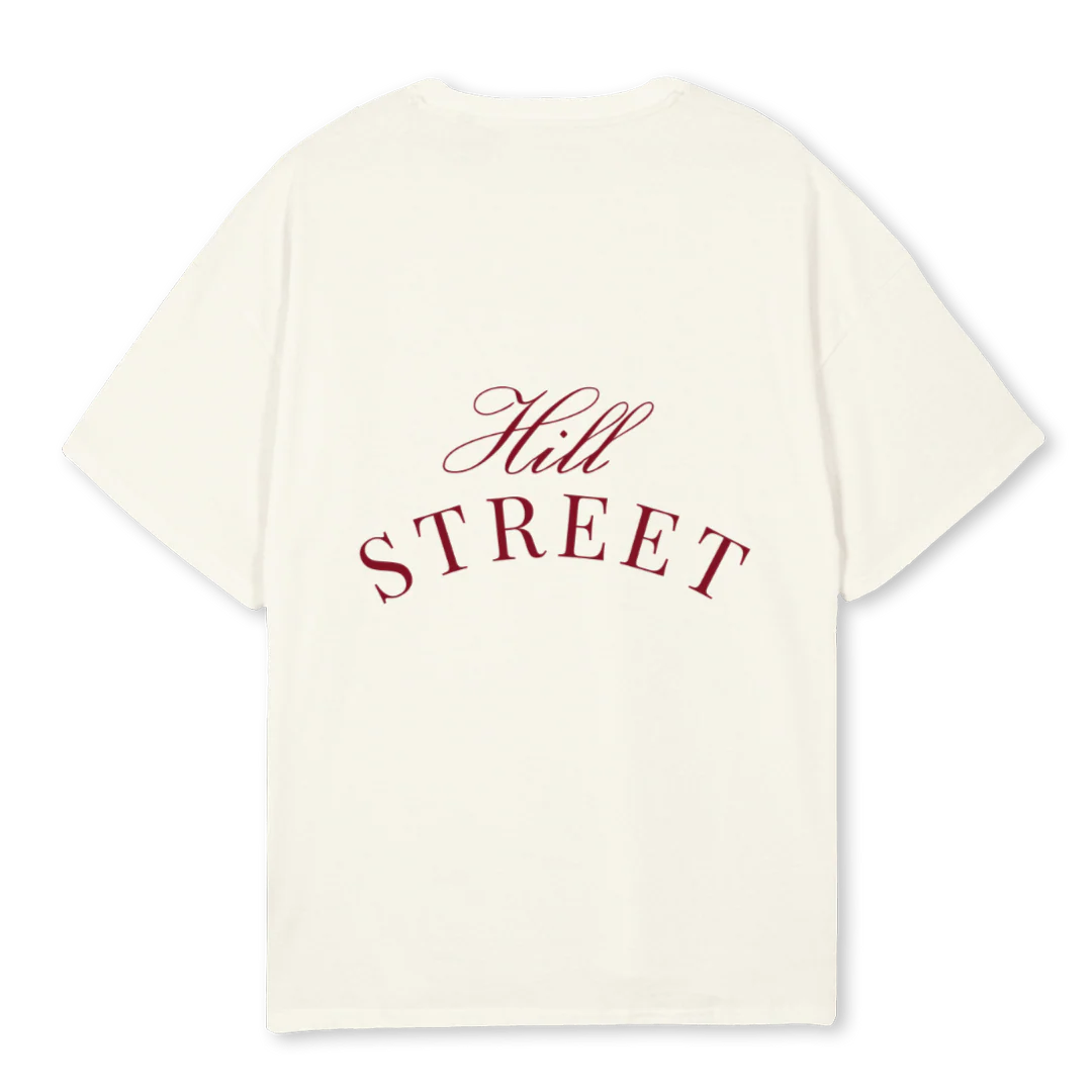 HS SIG Cream Oversized Tee. - Image 2