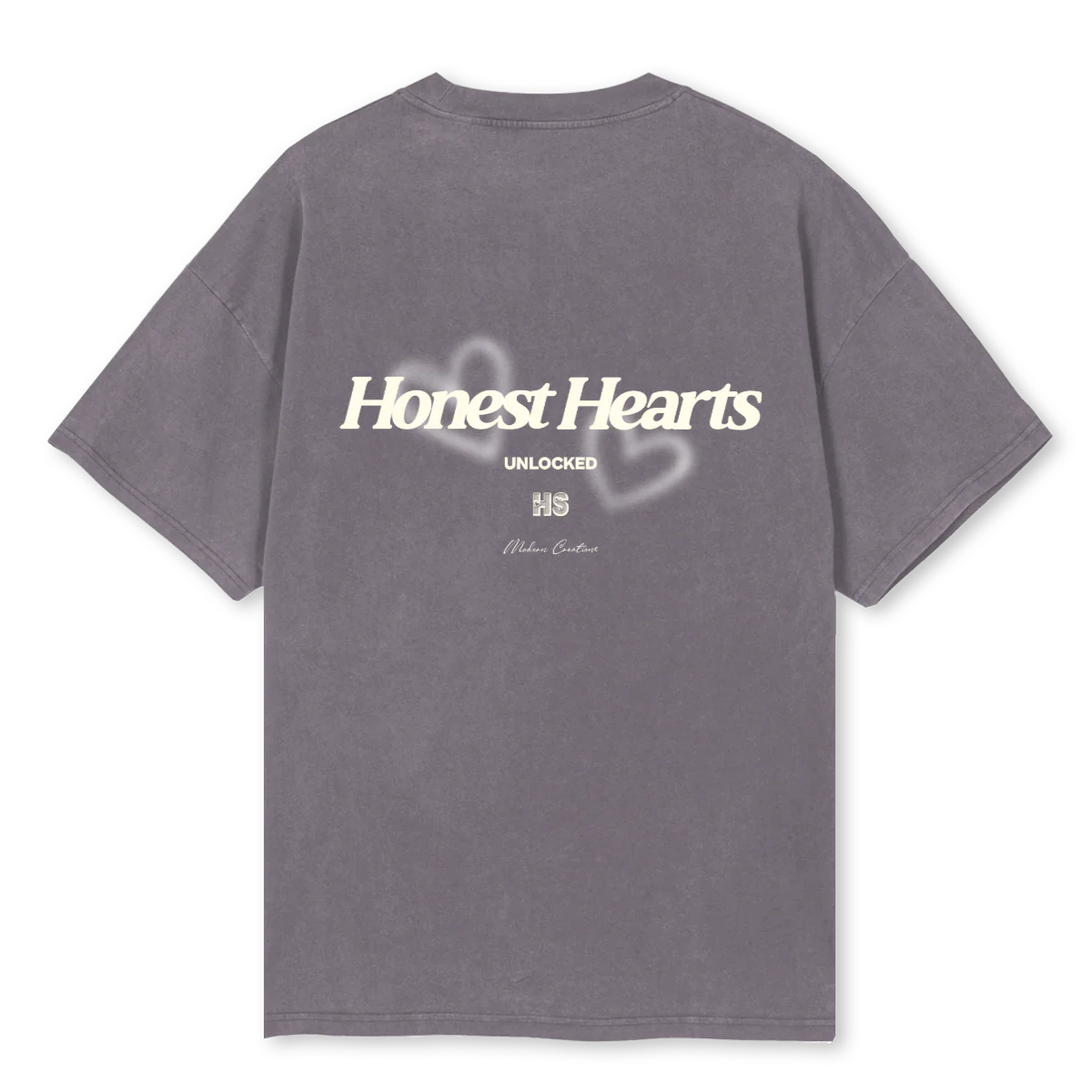 HSBASICTEEPIGGREY Pigment Grey Oversized Tee. - Image 2