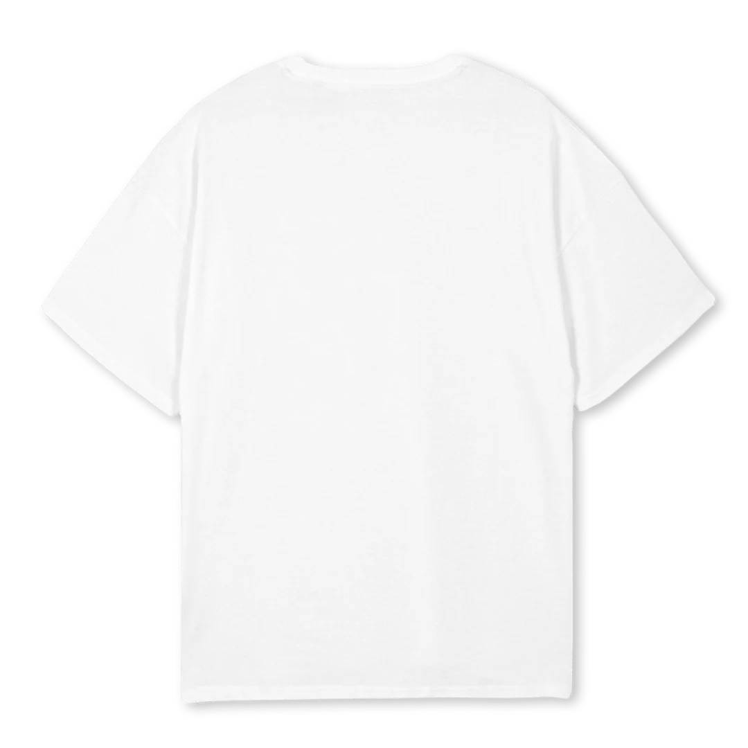 HSSCRIPTFRNTVBLACK White Oversized Tee. - Image 2