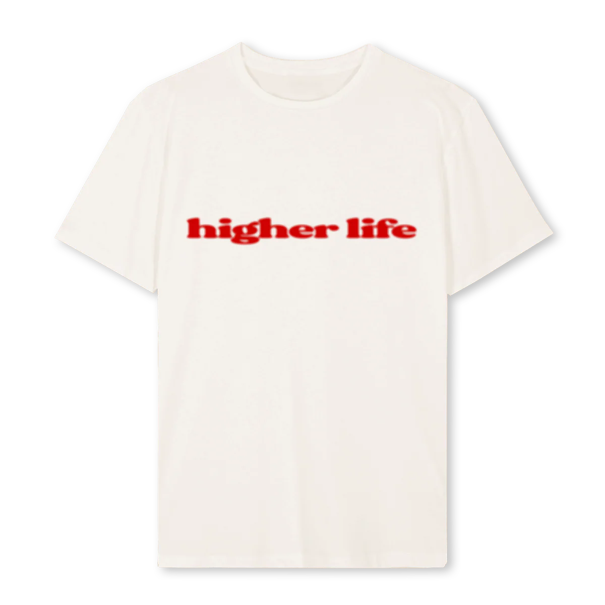 HUE HIGHER  Vintage White Regular Tee.