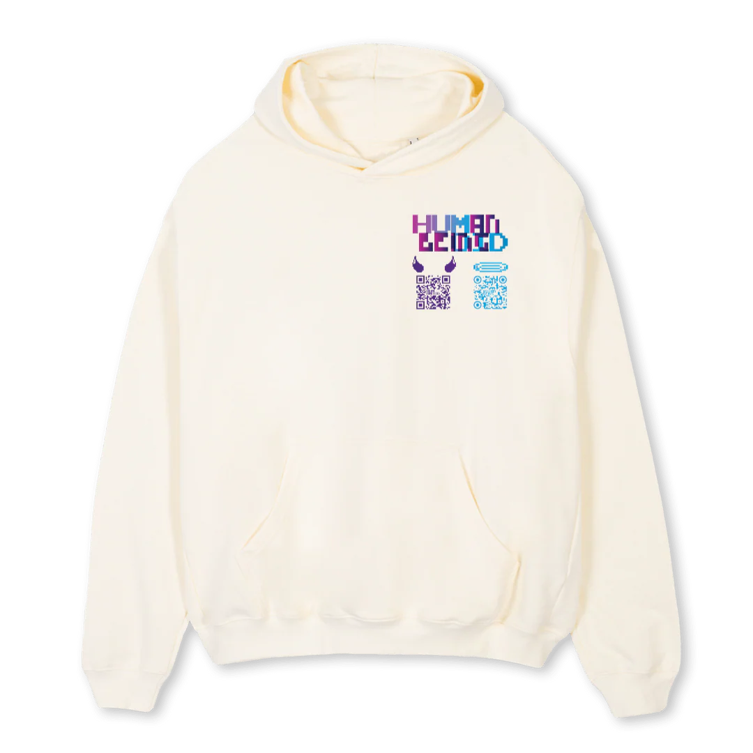 HUMANOID Cream Oversized Hoodie.