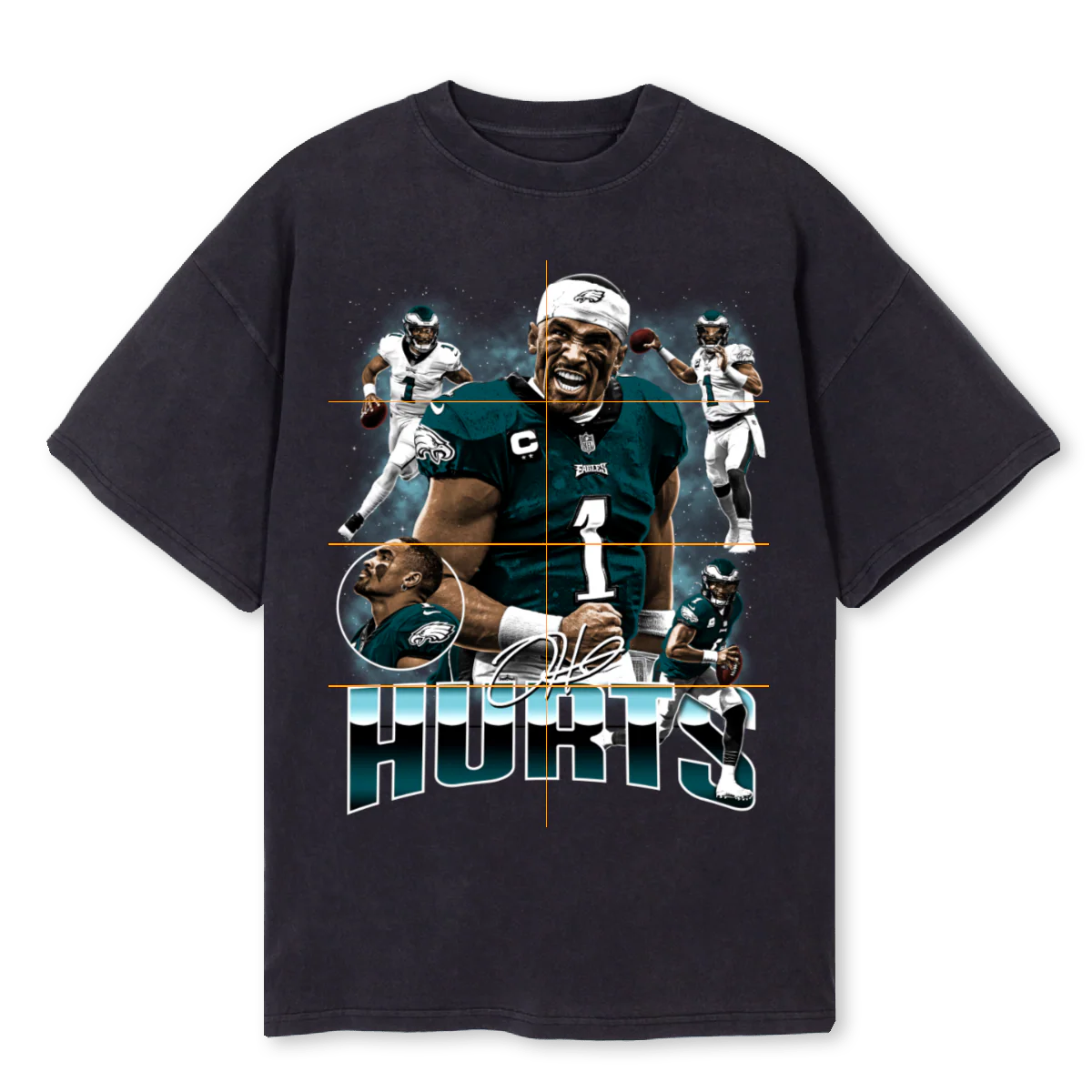 HURTS Vintage Black Oversized Tee.