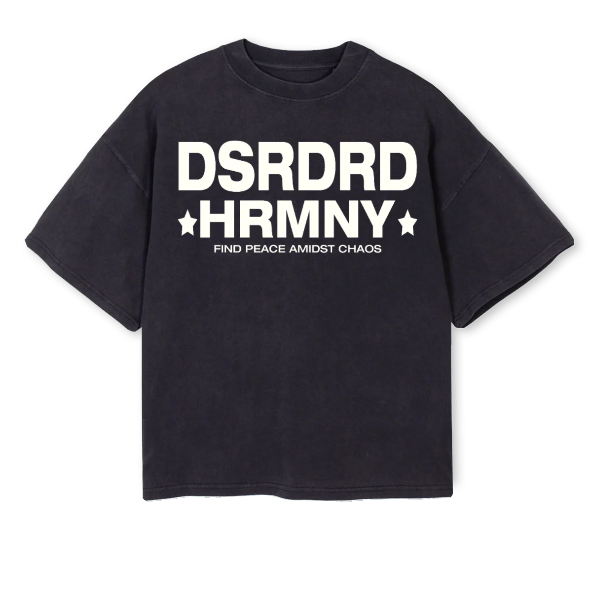 HVNSNT Vintage Black Oversized Boxy Tee.