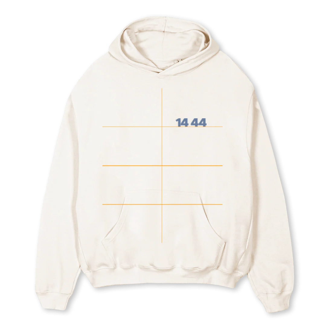 HVWLPEBTWO Vintage White Oversized Hoodie.