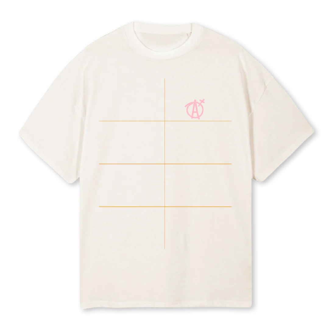 HWAGN Vintage White Oversized Tee.