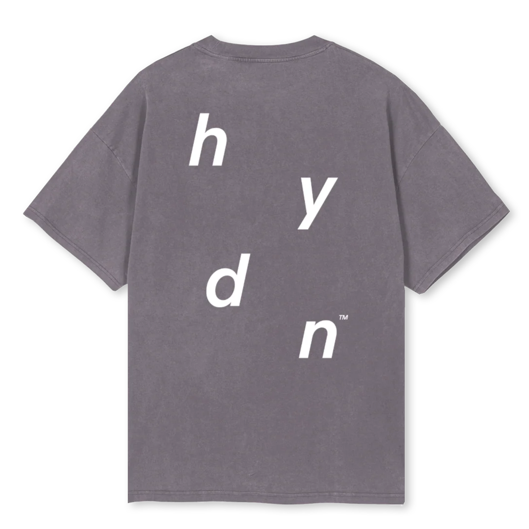 HYDNSAMPLETTWO Pigment Grey Oversized Tee. - Image 2