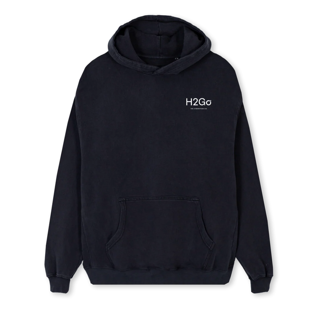 HYDRATIONCOMPANYBLKH Vintage Black Regular Hoodie.