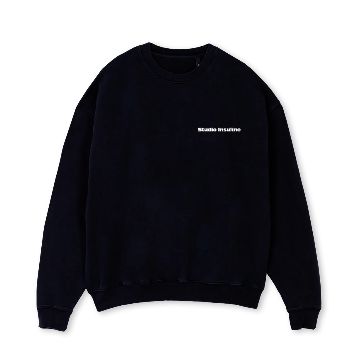 HYPO GETTING HIGH Black Oversized Crewneck Sweater.