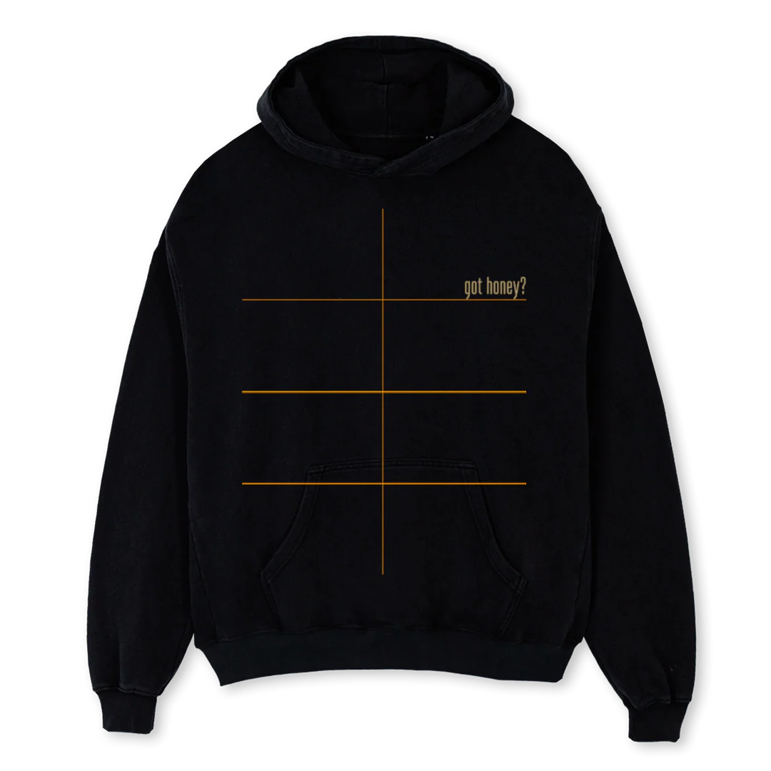HYVE  Black Oversized Hoodie.