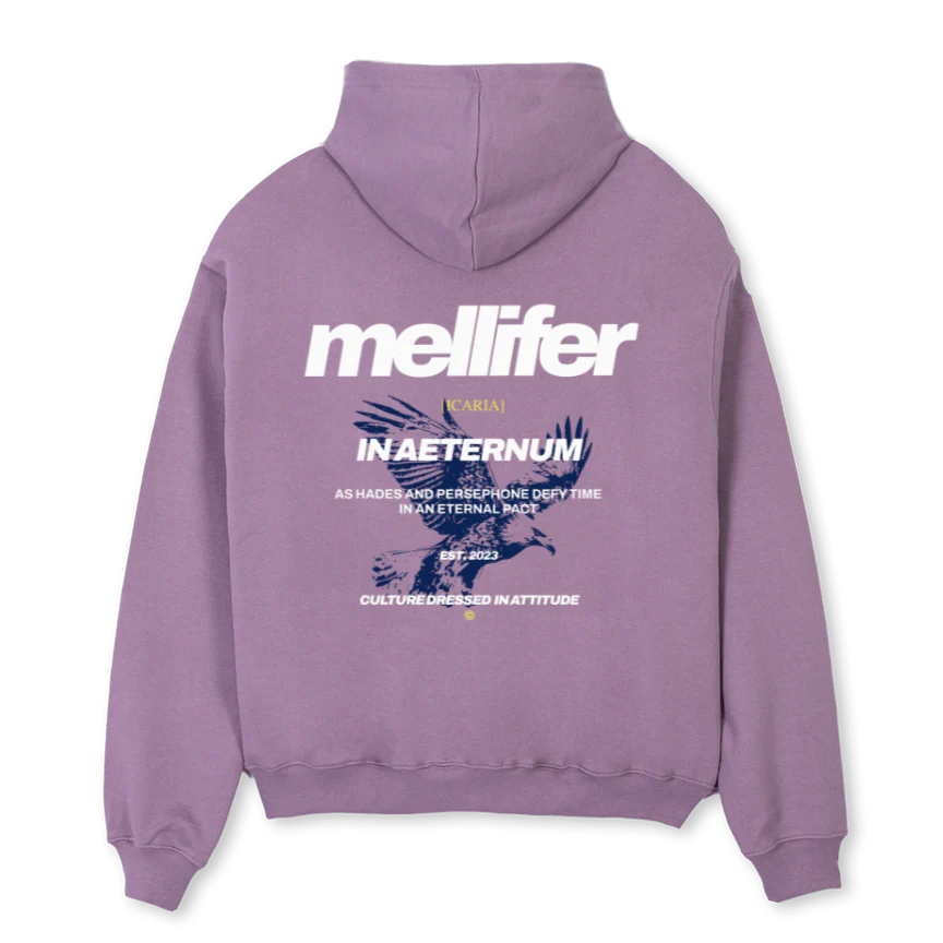 ICARIA UNO MORADO Purple Oversized Hoodie. - Image 2