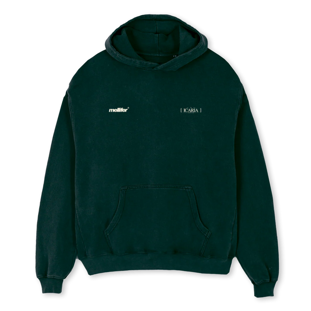 ICARIACUATROB Wild Green Oversized Hoodie.
