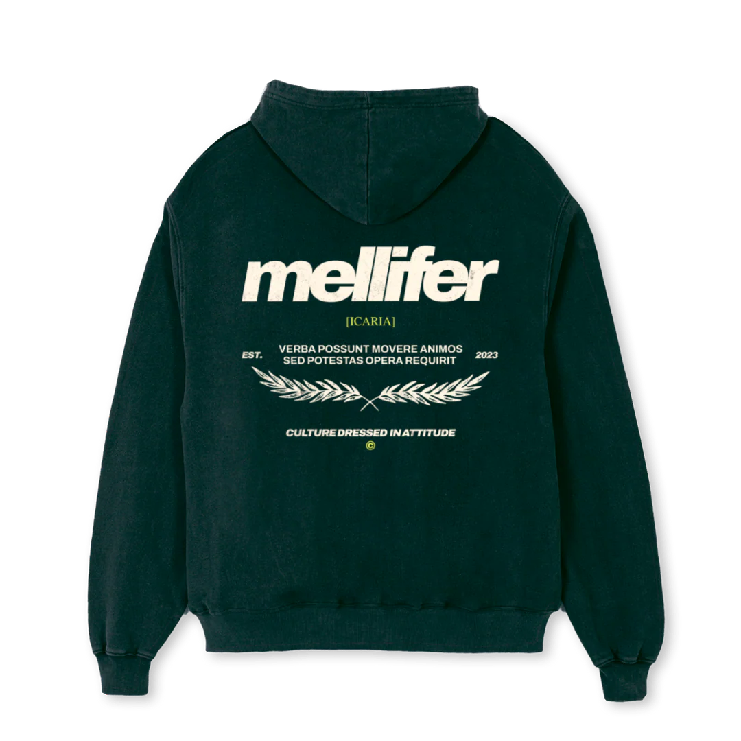 ICARIACUATROB Wild Green Oversized Hoodie. - Image 2