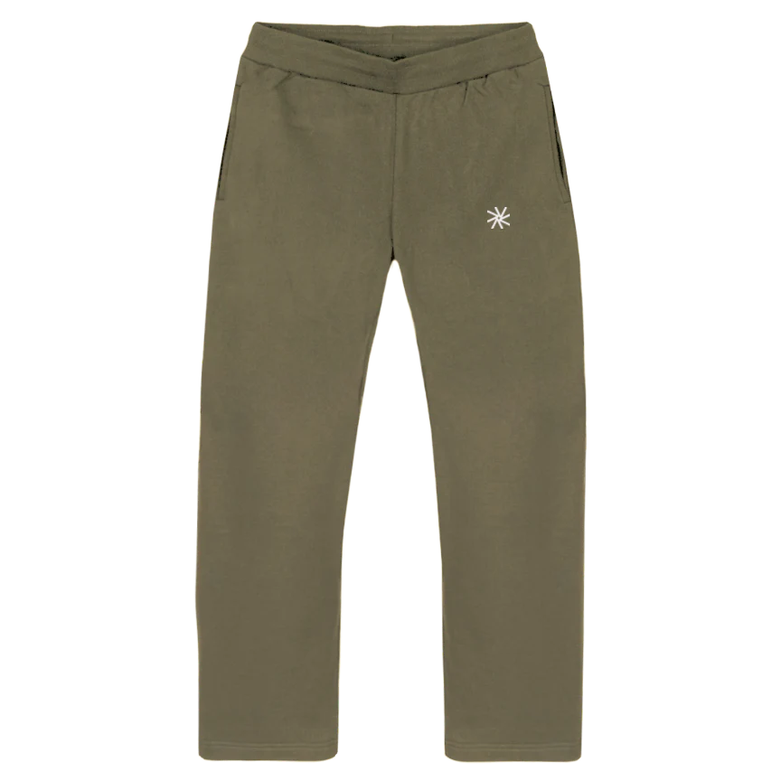 ICONPANTSGREEN Vintage Olive Straight-Leg Relaxed Sweatpants.