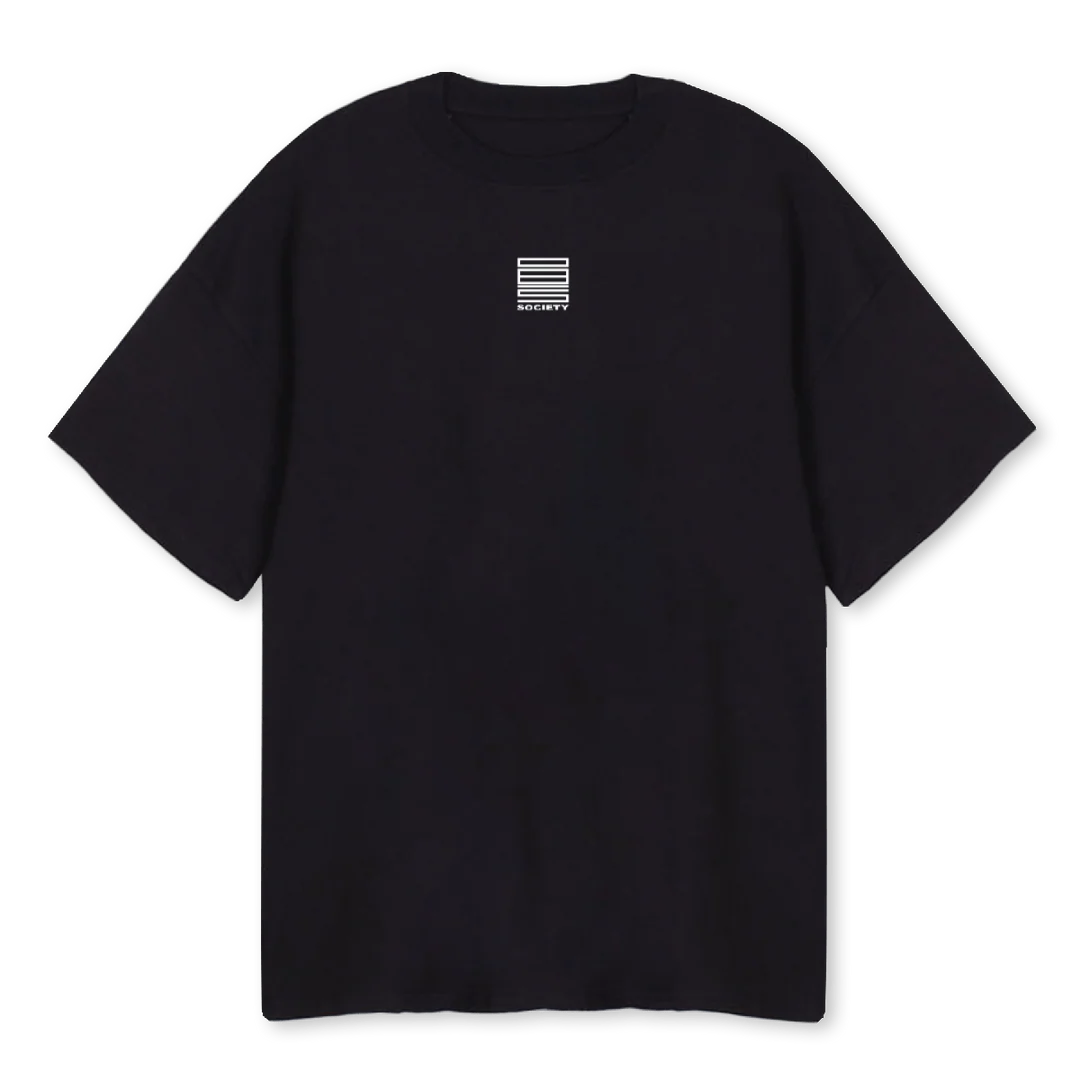ICONWHITE Black Oversized Tee.