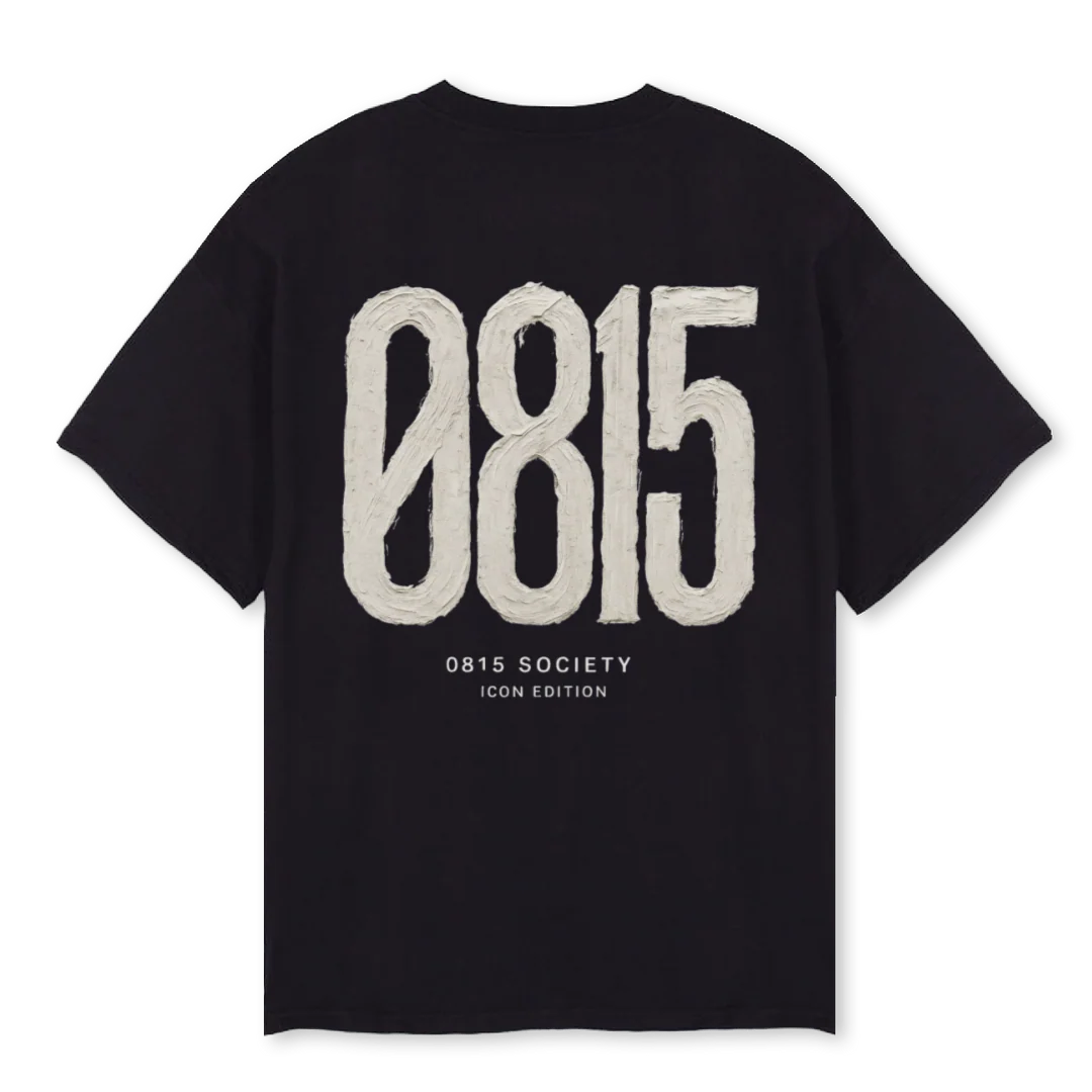ICONWHITE Black Oversized Tee. - Image 2