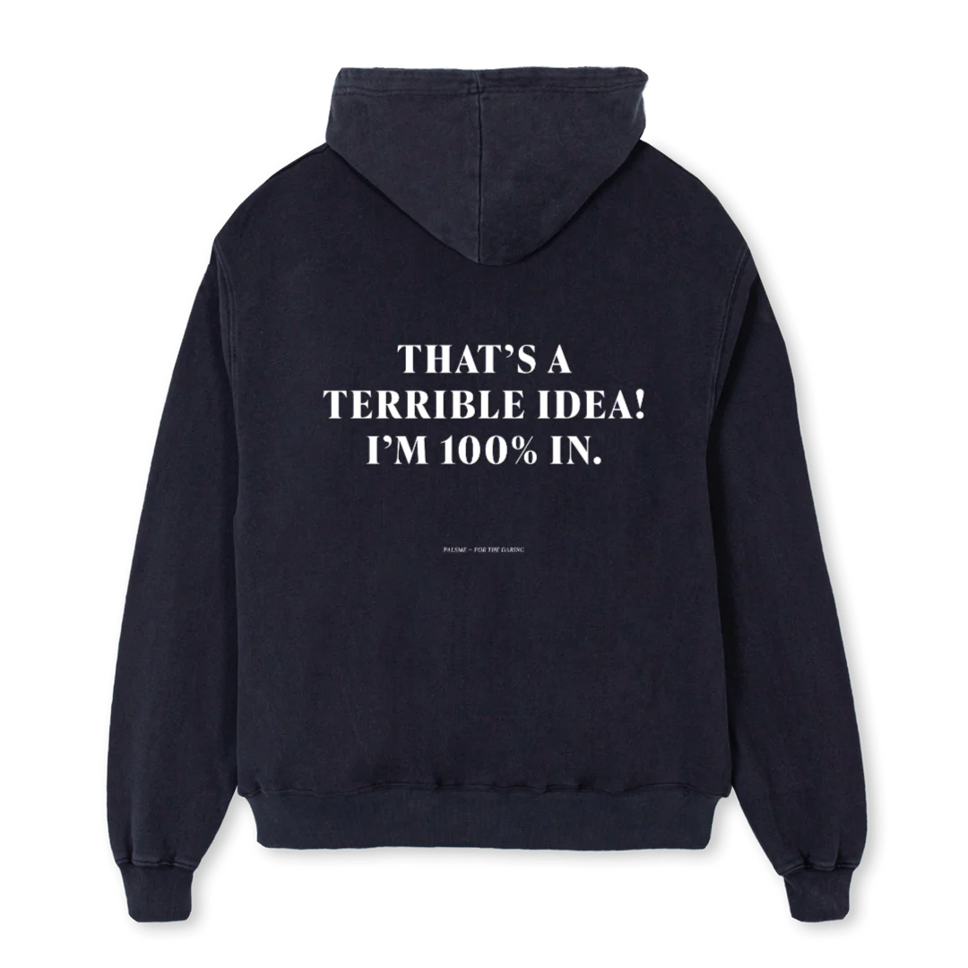 IDEA Vintage Black Oversized Hoodie. - Image 2