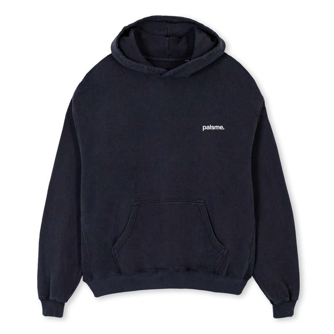 IDK Vintage Black Oversized Hoodie.