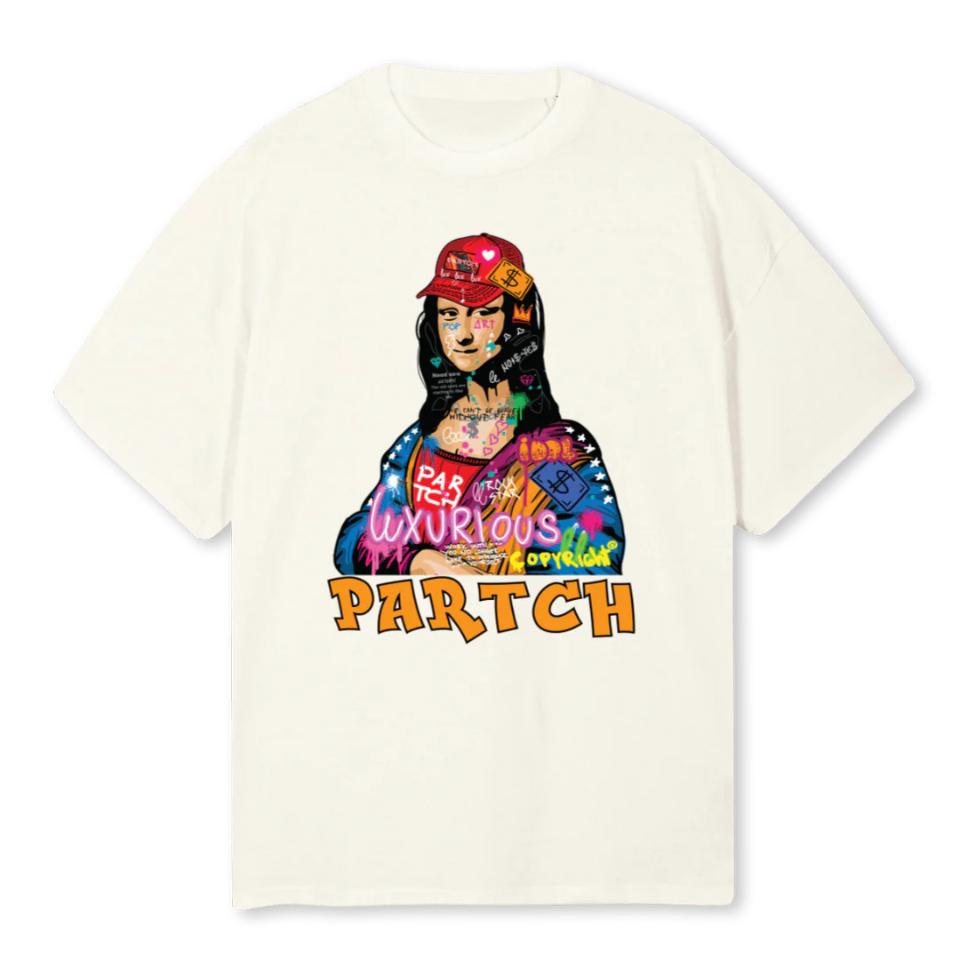 IDOLORGCRM Cream Oversized Tee.