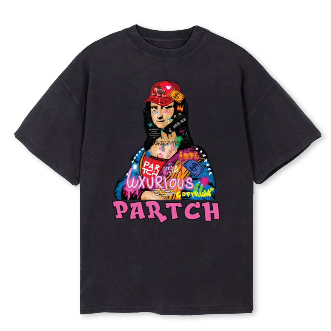 IDOLPINKVB Vintage Black Oversized Tee.