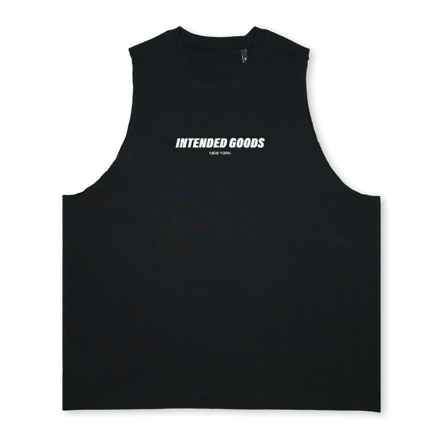 IG NEWYORKBLACK Deep Black Oversized Vest.