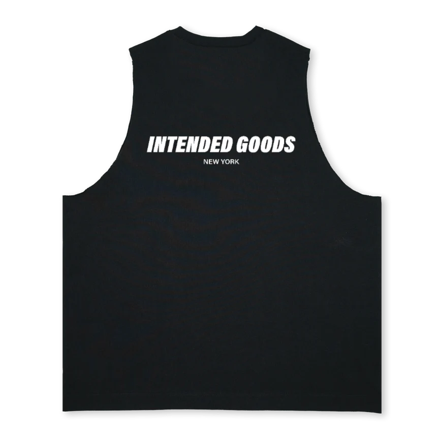 IG NEWYORKBLACK Deep Black Oversized Vest. - Image 2