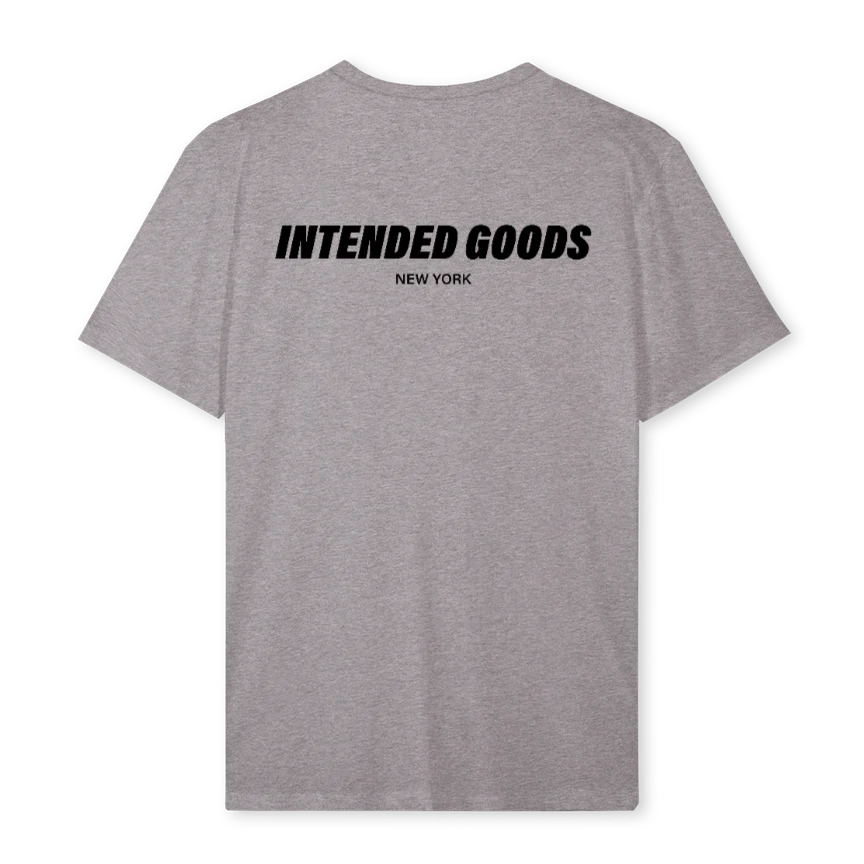 IG NEWYORKGRAYTEE Grey Marl Regular Tee. - Image 2