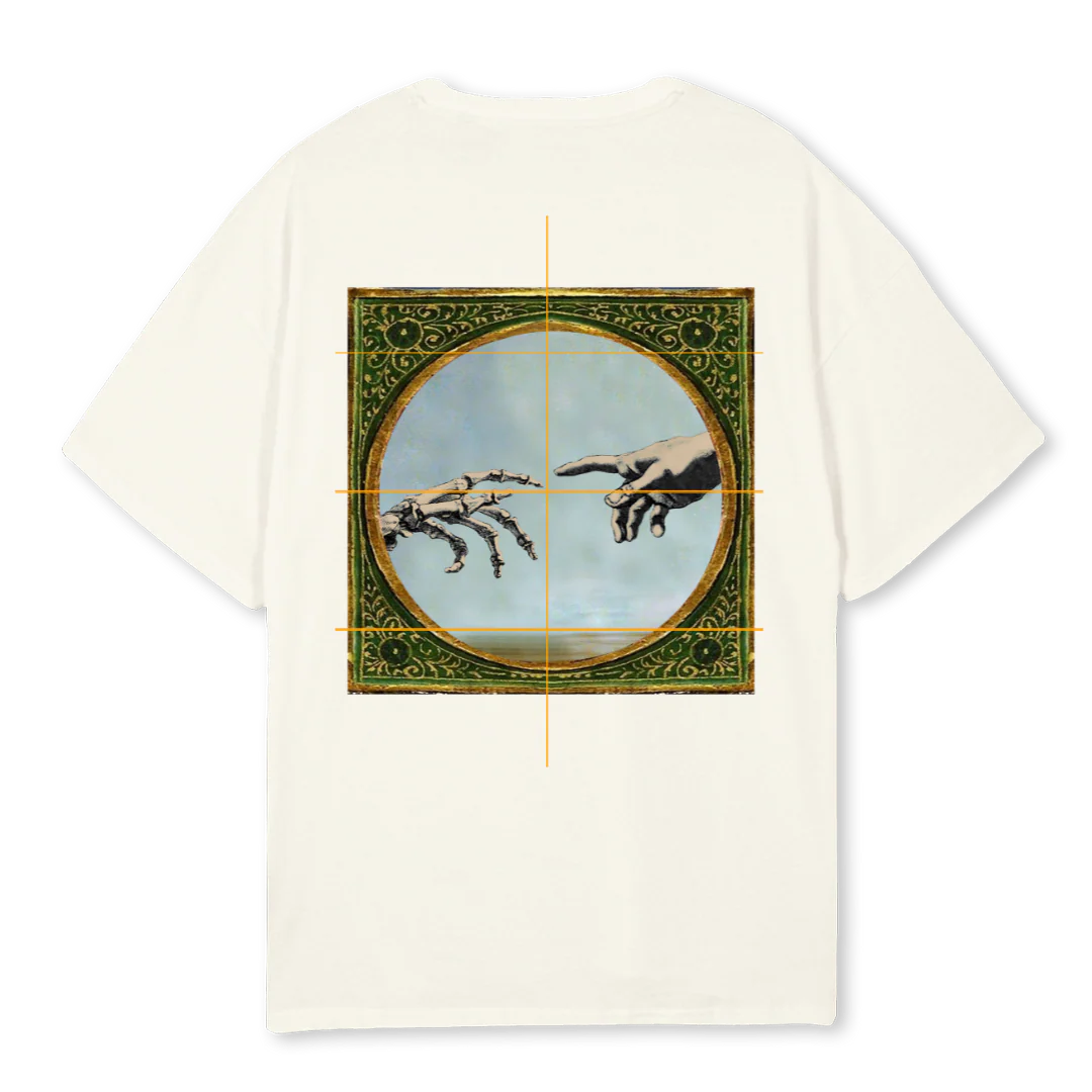 III Cream Oversized Tee. - Image 2