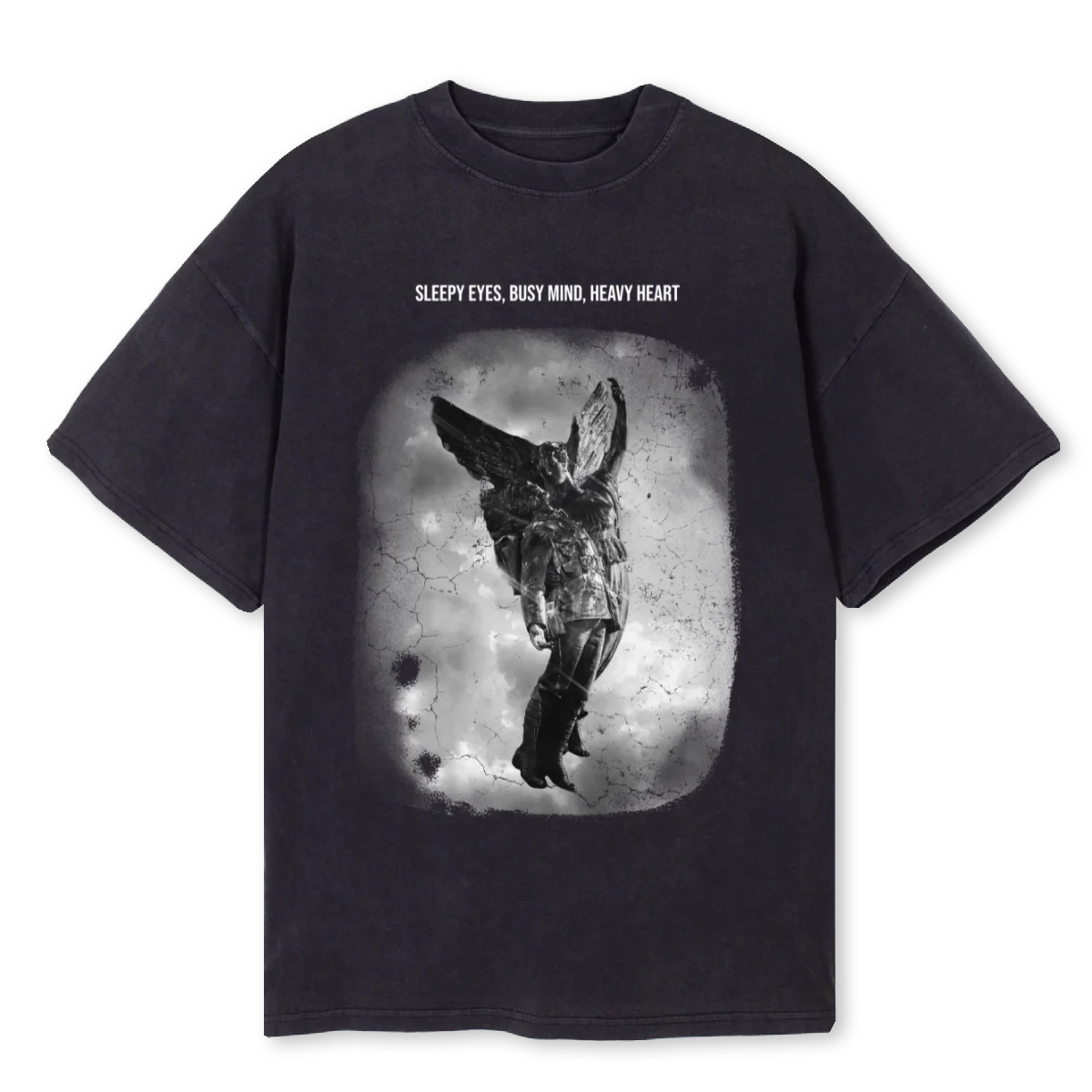 ILK Vintage Black Oversized Tee.