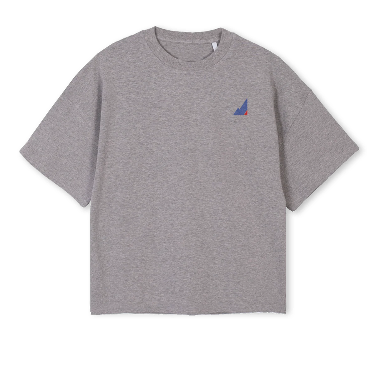 ILLU Grey Marl Oversized Boxy Tee.