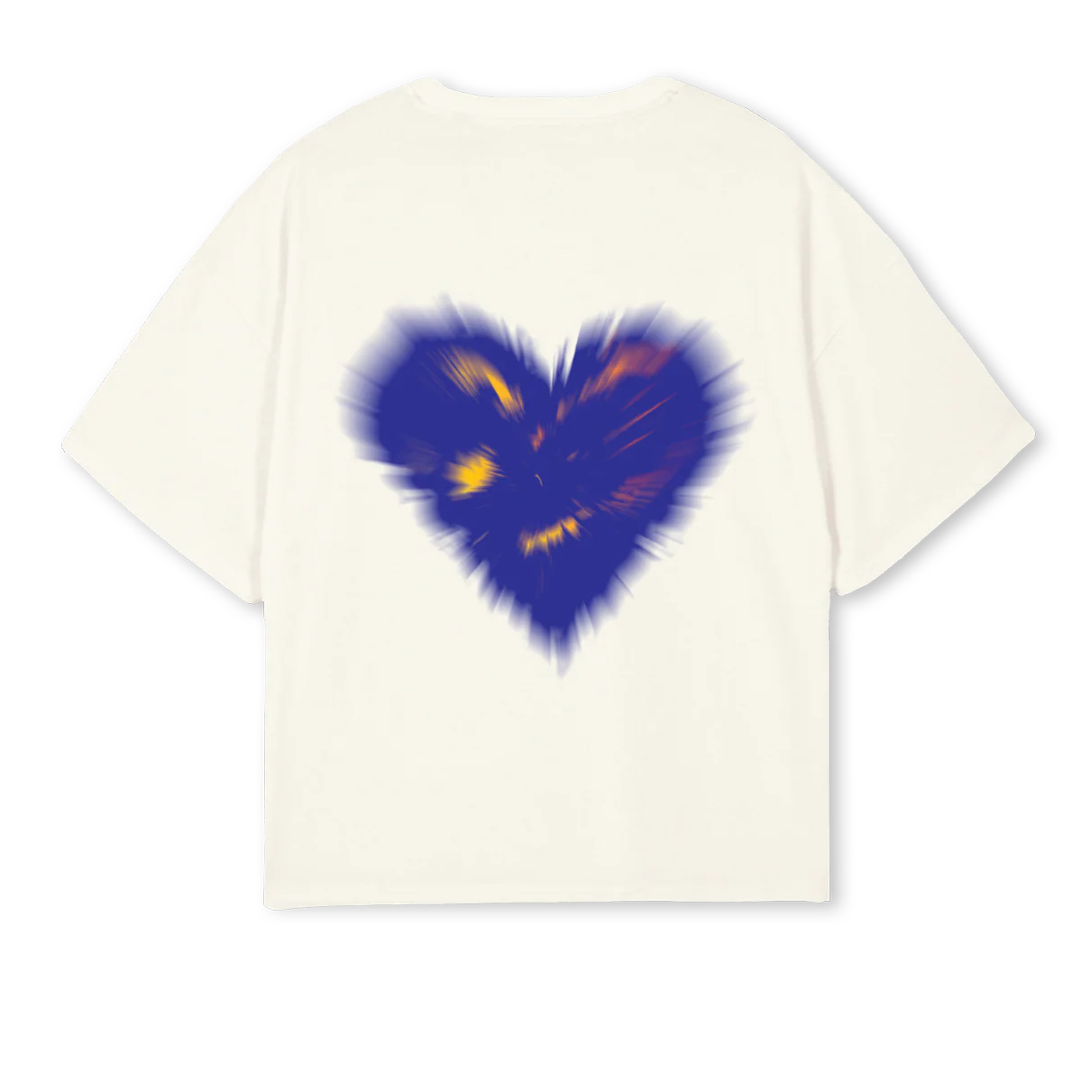 ILNY Cream Oversized Boxy Tee. - Image 2
