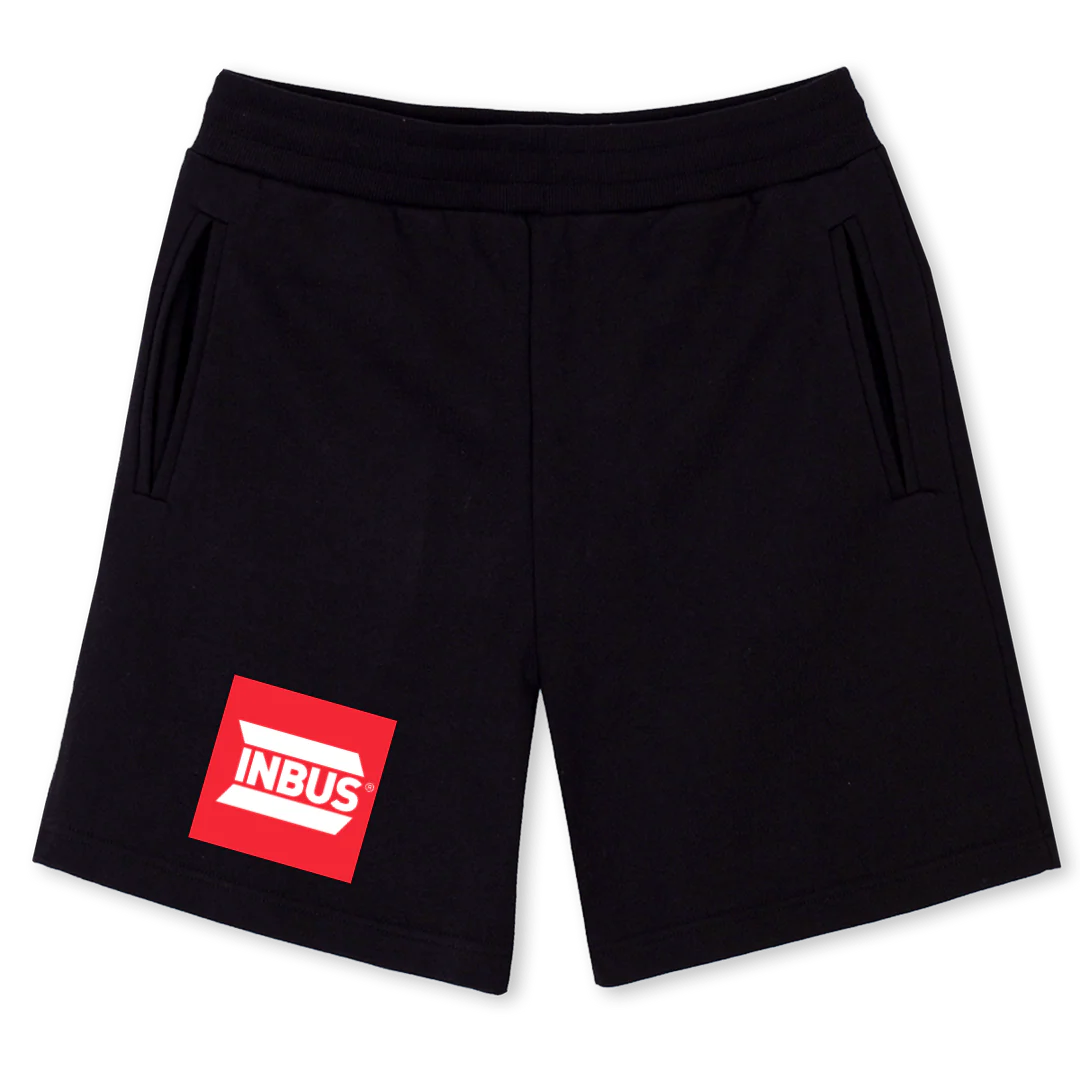 INBUSONE Black Sweatshorts.