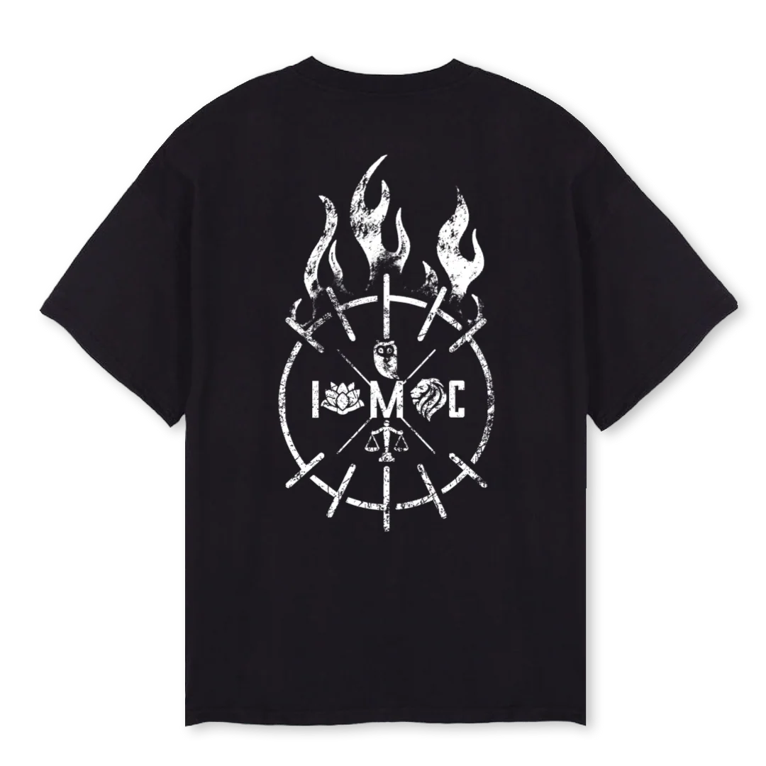 INEVITABLE Black Oversized Tee. - Image 2