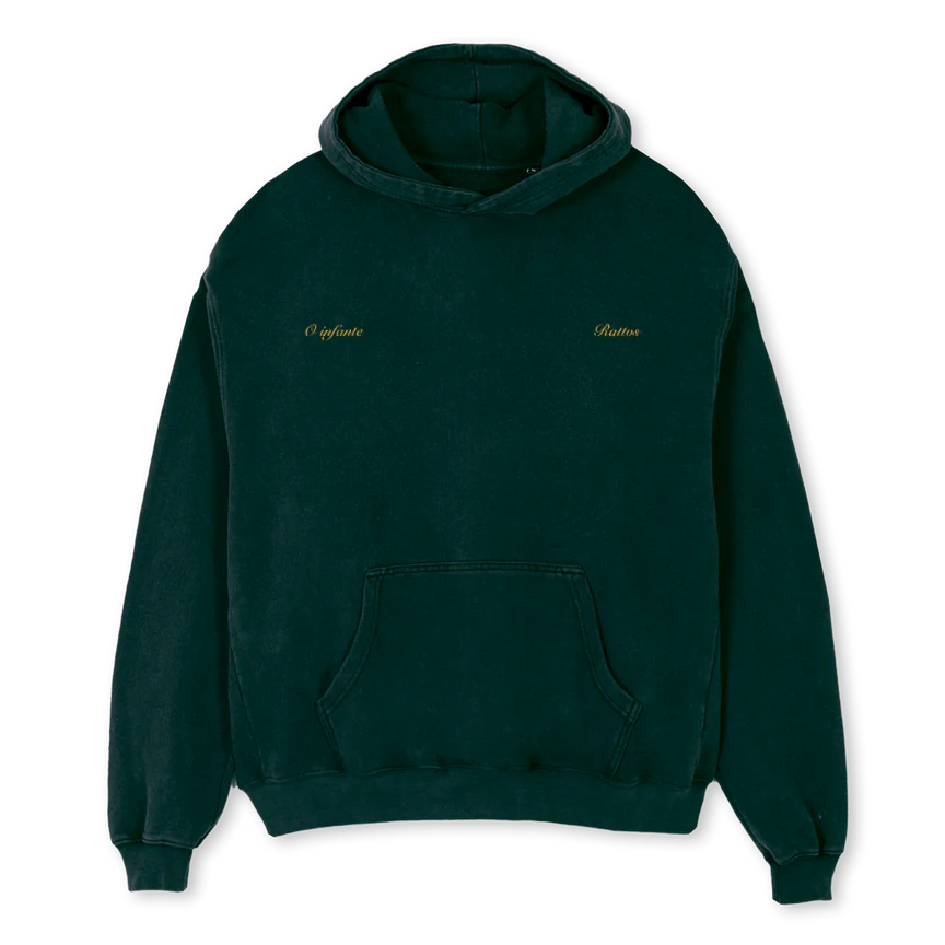 INFANTE  Wild Green Oversized Hoodie.