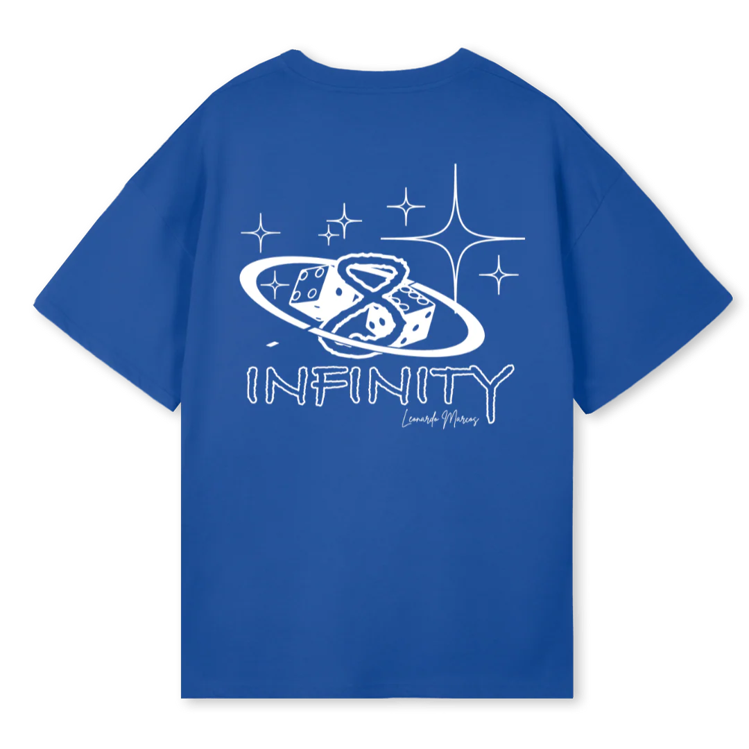 INFINITYYY Cobalt Blue Oversized Tee. - Image 2
